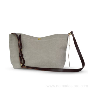 Marineday Airship Linen Canvas Shoulder Bag (Natural) - NOMADO Store 