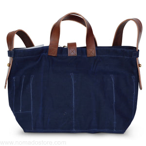 Peg and Awl Waxed Canvas Tote - Rook/Zipper - NOMADO Store 