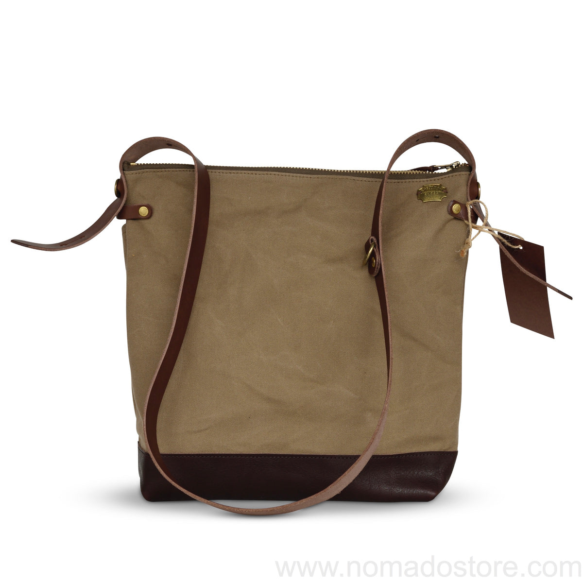 The Superior Labor Leather Bottom Shoulder Bag Large Deep (7 colours) - NOMADO Store 