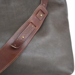 .urukust Leather Shoulder Bag L Dark Brown - NOMADO Store 