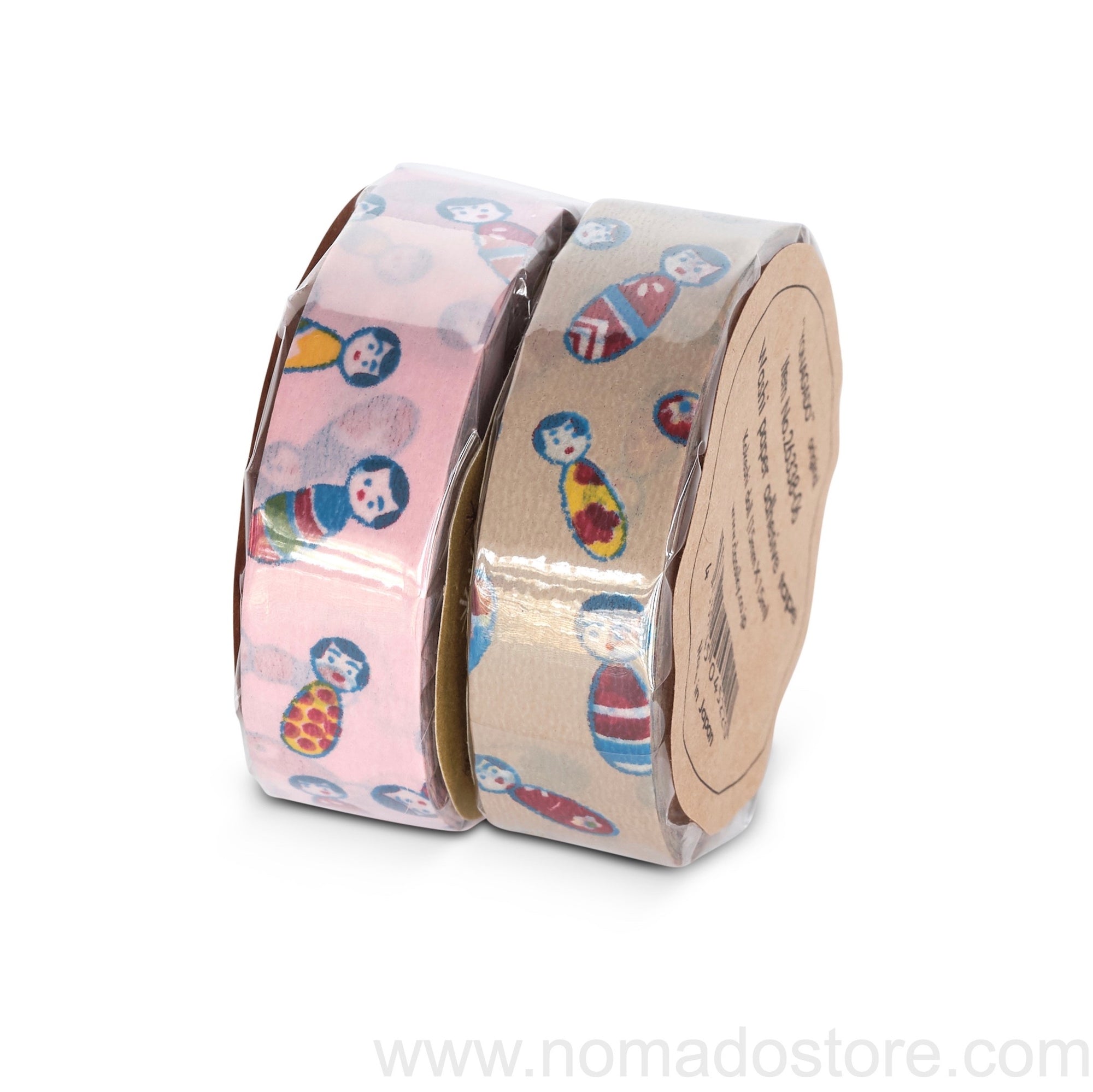Classiky KOKESHI Doll Masking Tape 1 piece pack (Pink or camel) - NOMADO Store 