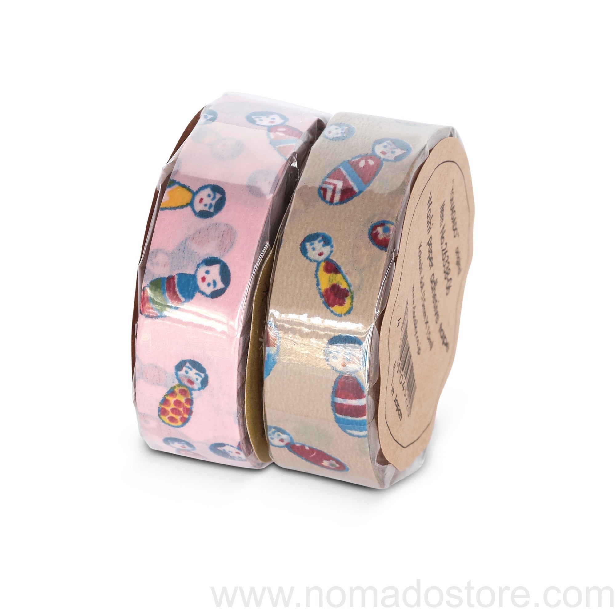 Classiky KOKESHI Doll Masking Tape 1 piece pack (Pink or camel) - NOMADO  Store