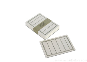 Classiky Letterpress Memo Cards (Dark green) 50pcs - NOMADO Store 