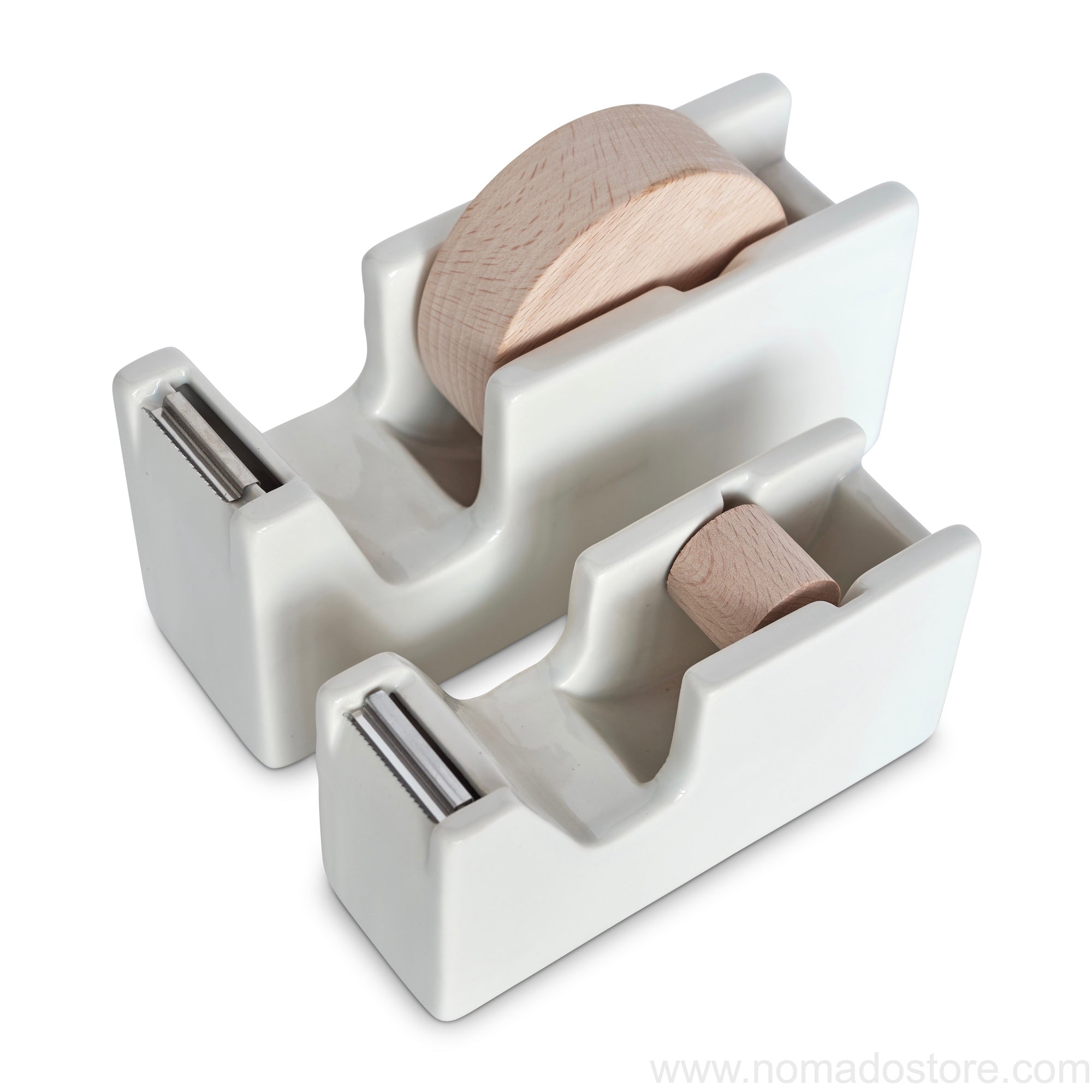 Classiky tape dispenser (White porcelain) S or M - NOMADO Store 