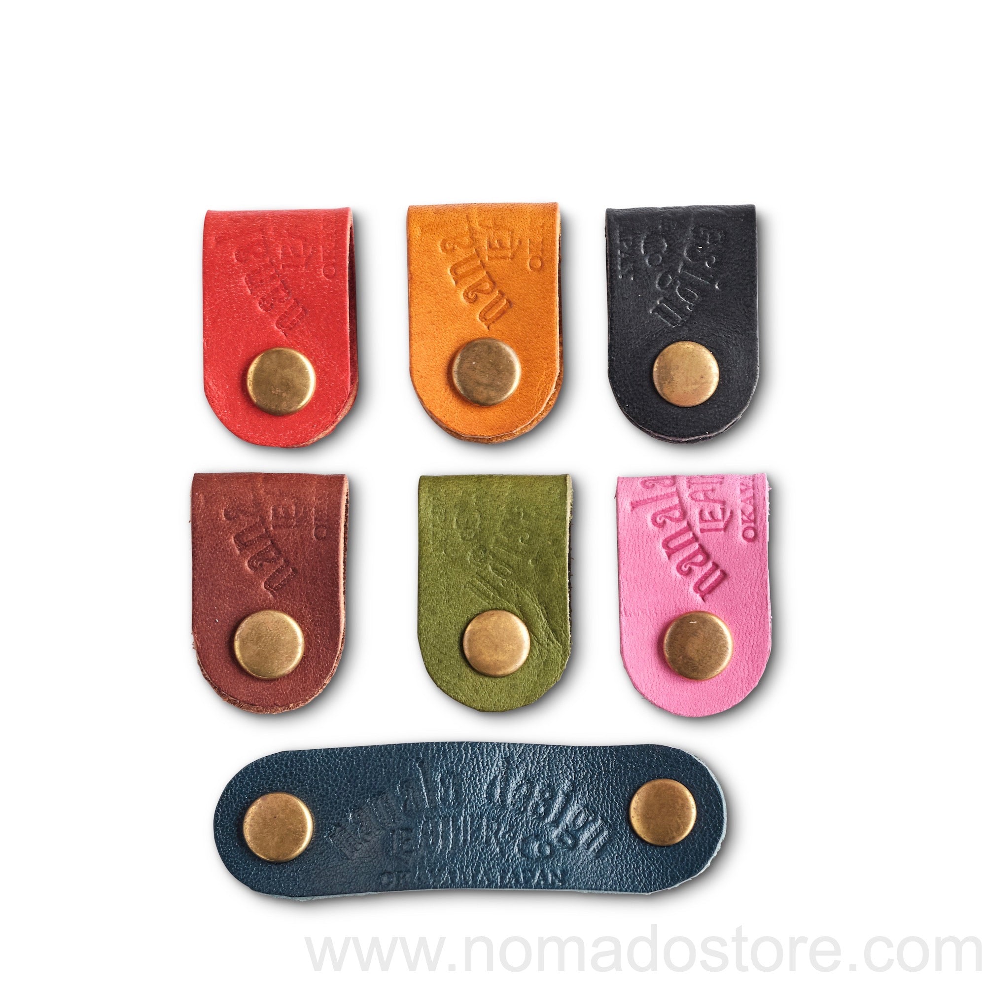 Nanala Design Leather Cord Clips (7 colours) - NOMADO Store 