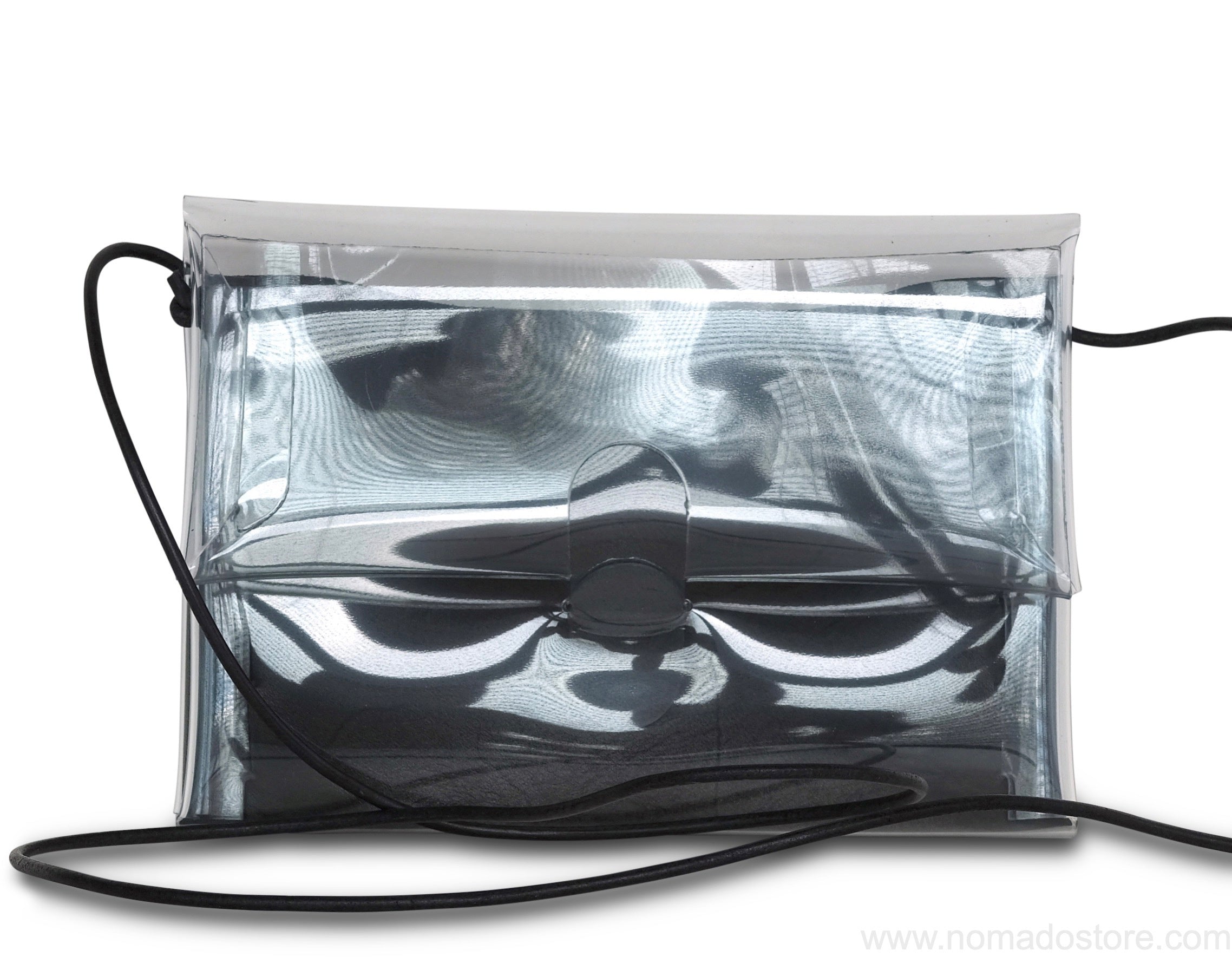 i ro se Seamless Shoulder Case PVC (Black leather) - NOMADO