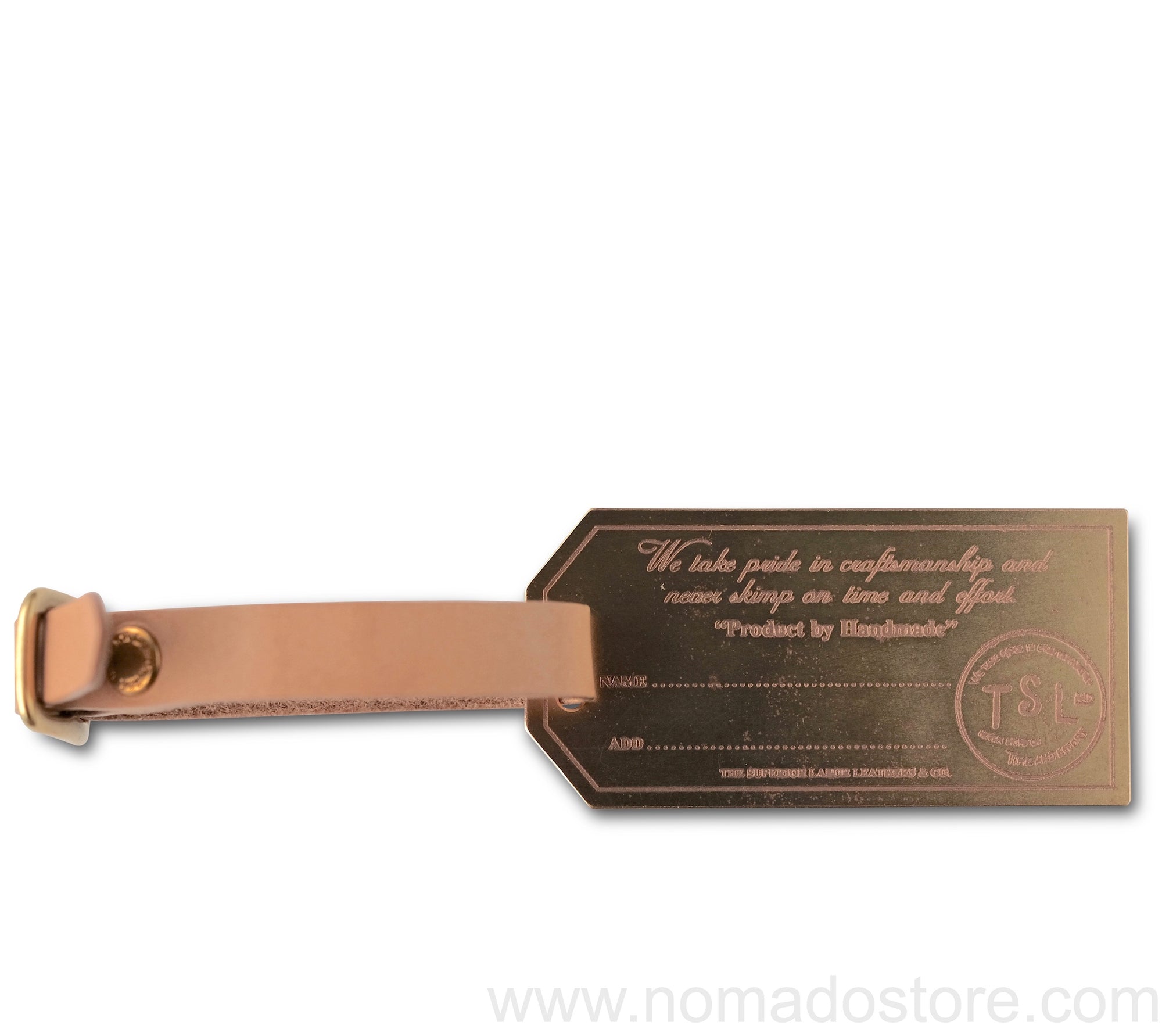 The Superior Labor x Nomado Store Brass Luggage Tag - NOMADO Store 