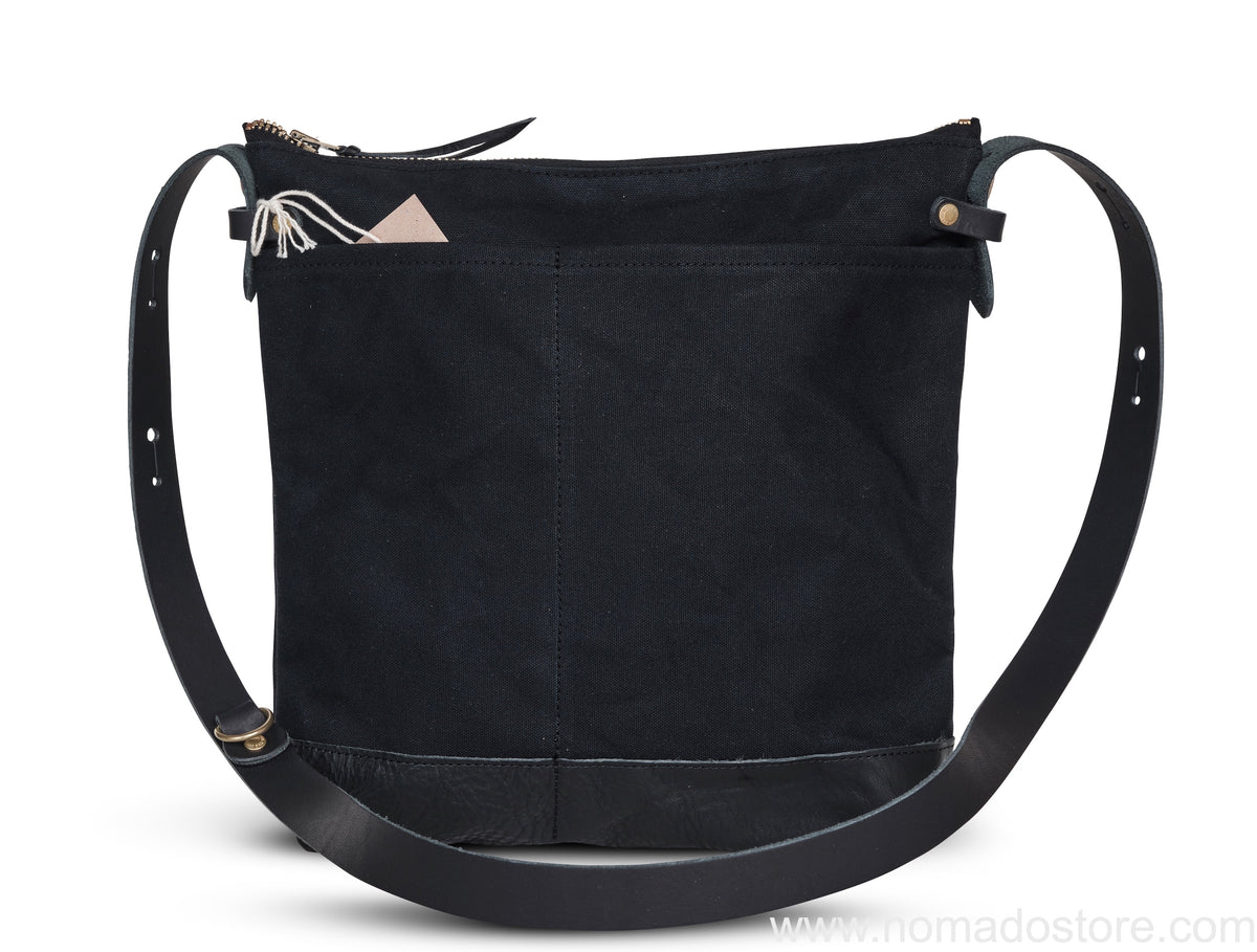 The Superior Labor Leather Bottom Shoulder Bag Large Deep (7 colours) - NOMADO Store 