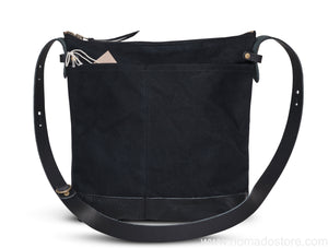 The Superior Labor Leather Bottom Shoulder Bag Large Deep (7 colours) - NOMADO Store 