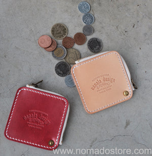 Nanala Design Leather Mini Zip Coin Case (3 colours) - NOMADO Store 