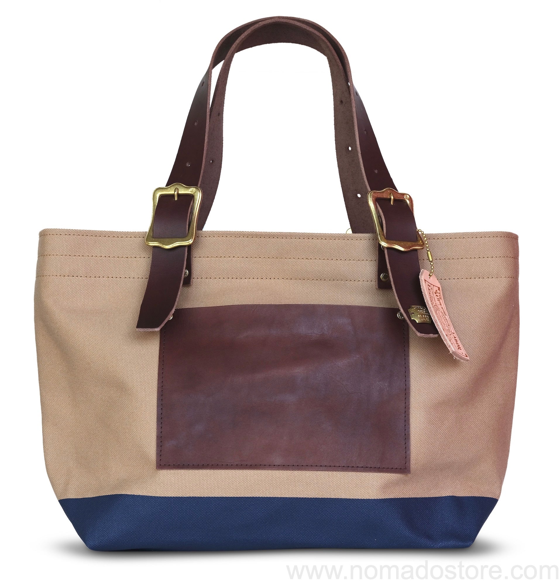 The Superior Labor Engineer Tote bag S beige body navy paint - NOMADO Store 