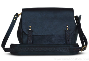 Nanala Design Small Postman Bag (Dual Strap) - Black PRE-ORDER - NOMADO Store 