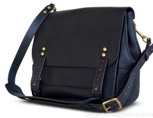 Nanala Design Small Postman Bag (Dual Strap) - Black PRE-ORDER - NOMADO Store 