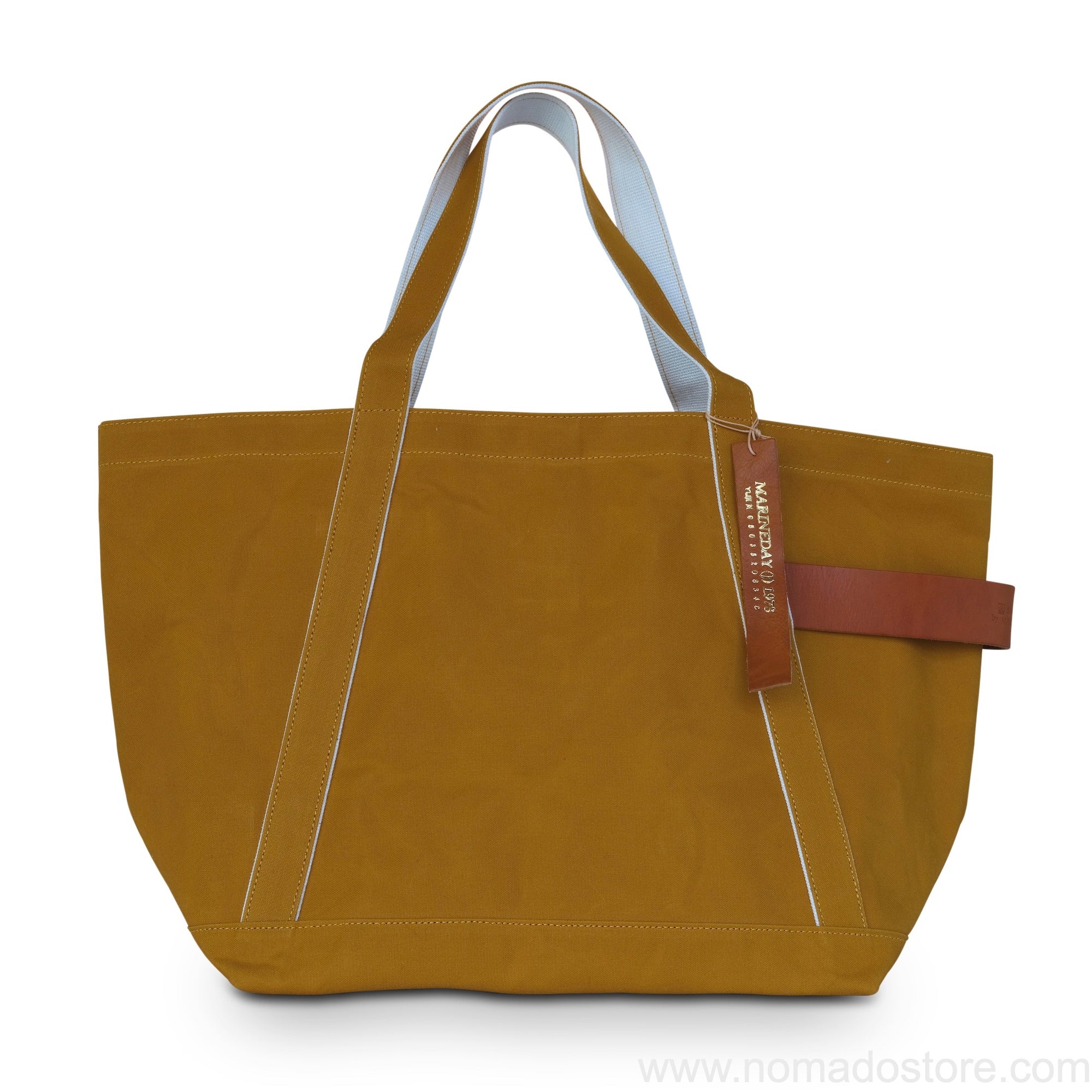 Marineday Tender Canvas Tote Bag (Mustard) - NOMADO Store 