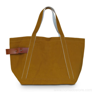 Marineday Tender Canvas Tote Bag (Mustard) - NOMADO Store 