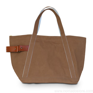 Marineday Tender Canvas Tote Bag (Moca) - NOMADO Store 