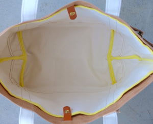 Marineday Tender Canvas Tote Bag (Mustard) - NOMADO Store 