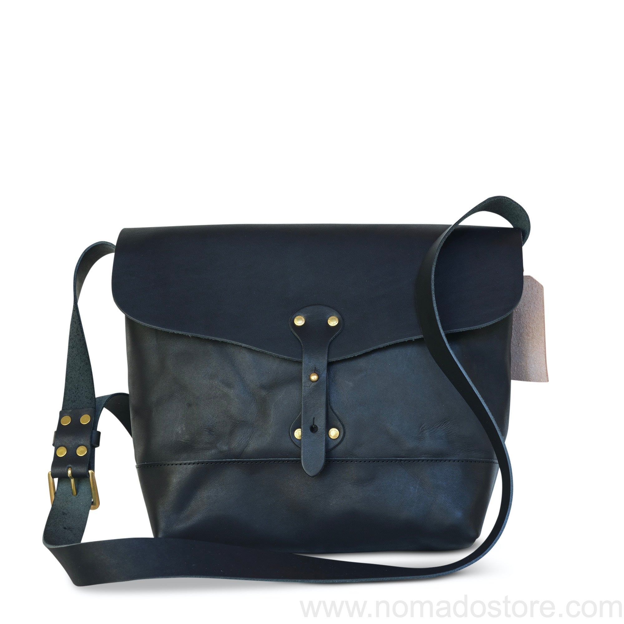 Superior Labor x Nomado Store Paint Shoulder Bag Large - All Leather (Black Edition)