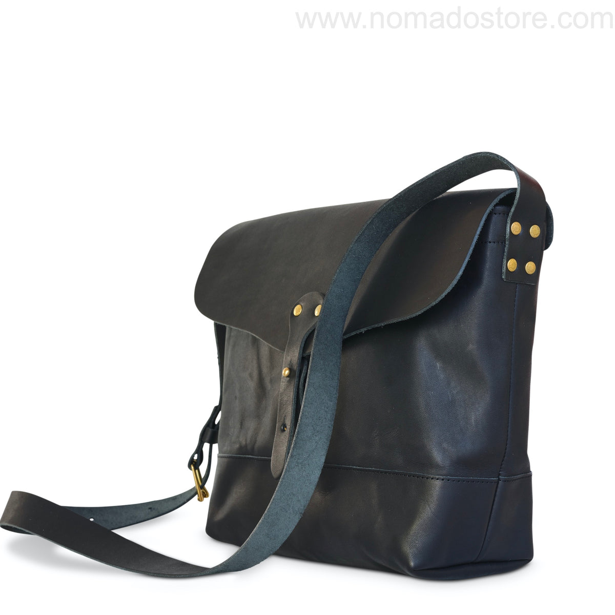 Superior Labor x Nomado Store Paint Shoulder Bag Large - All Leather (Black Edition)