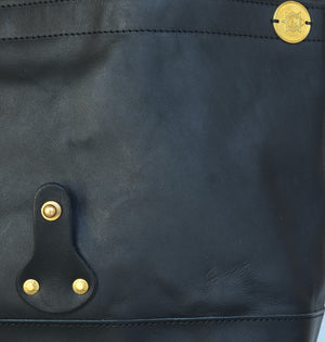 Superior Labor x Nomado Store Paint Shoulder Bag Large - All Leather (Black Edition)