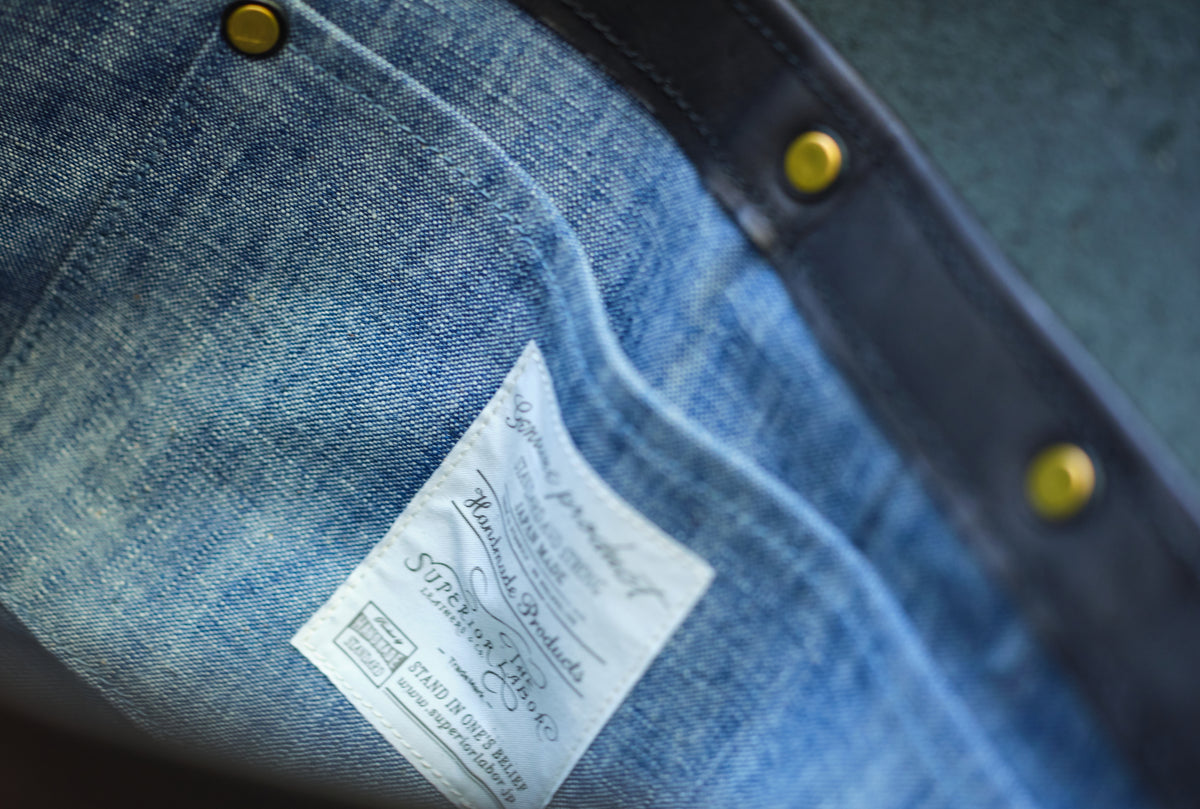 Superior Labor x Nomado Store Paint Shoulder Bag Large - All Leather (Black Edition)