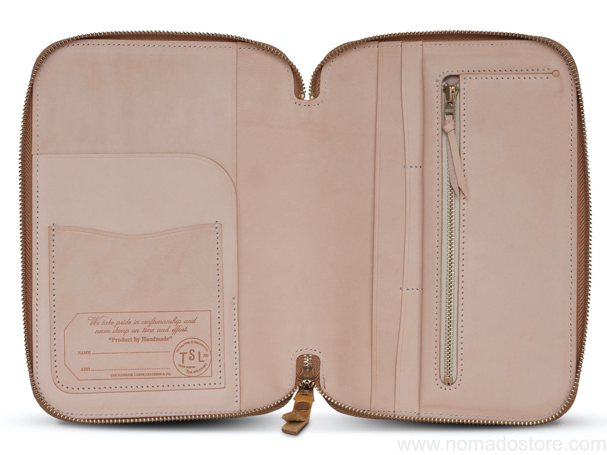 The Superior Labor Toscana Leather Zip Organizer (6 colours)