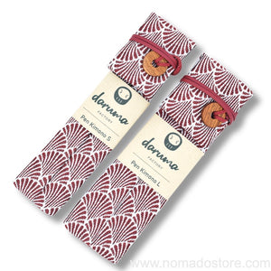 Daruma Factory x Nomado Store Pen Kimono (S or L) Red Fans/Red