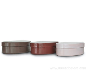 Classiky Enamel oval lunch box M (4 colours)
