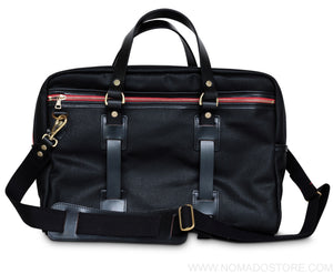 CROOTS VINTAGE CANVAS LAPTOP BAG (Black)