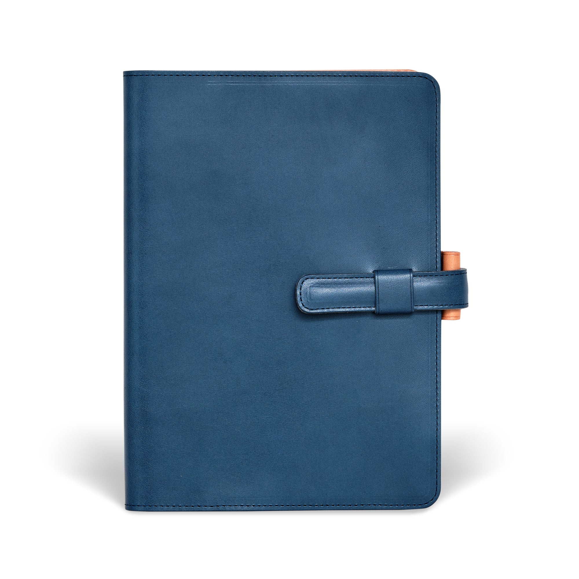 Ateliers Phileas Yokohama Leather A5 Notebook Cover (blue/natural)