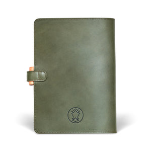 Ateliers Phileas Yokohama Leather A5 Notebook Cover (green/natural)