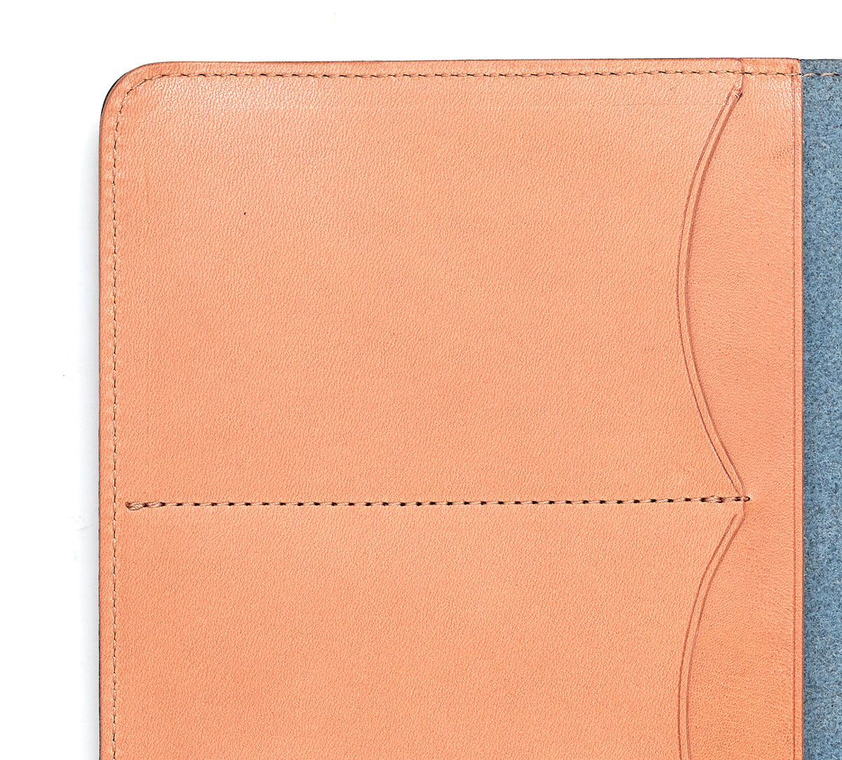 Ateliers Phileas Yokohama Leather A5 Notebook Cover (blue/natural)