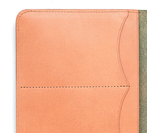 Ateliers Phileas Yokohama Leather A5 Notebook Cover (green/natural)