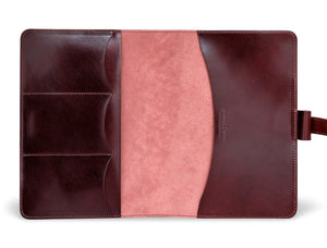 Ateliers Phileas Yokohama Shell Cordovan A5 Notebook Cover (burgundy)