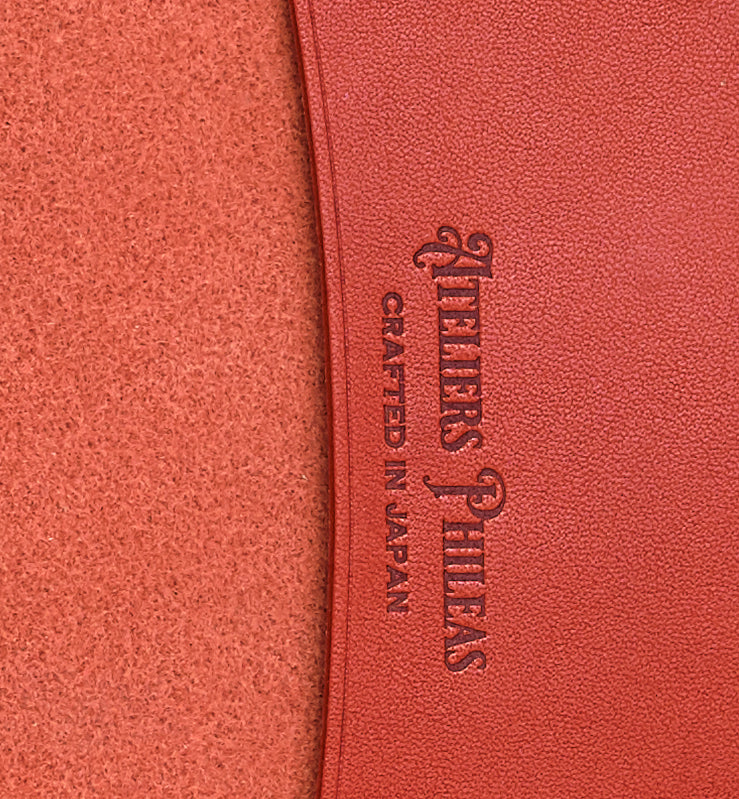 Ateliers Phileas Yokohama Leather A5 Notebook Cover (burnt orange)