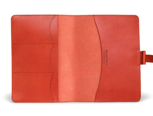 Ateliers Phileas Yokohama Leather A5 Notebook Cover (burnt orange)