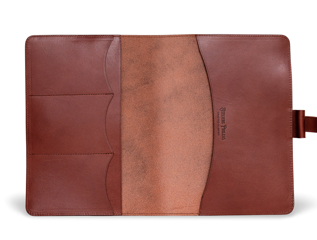 Ateliers Phileas Yokohama Leather A5 Notebook Cover (chestnut)