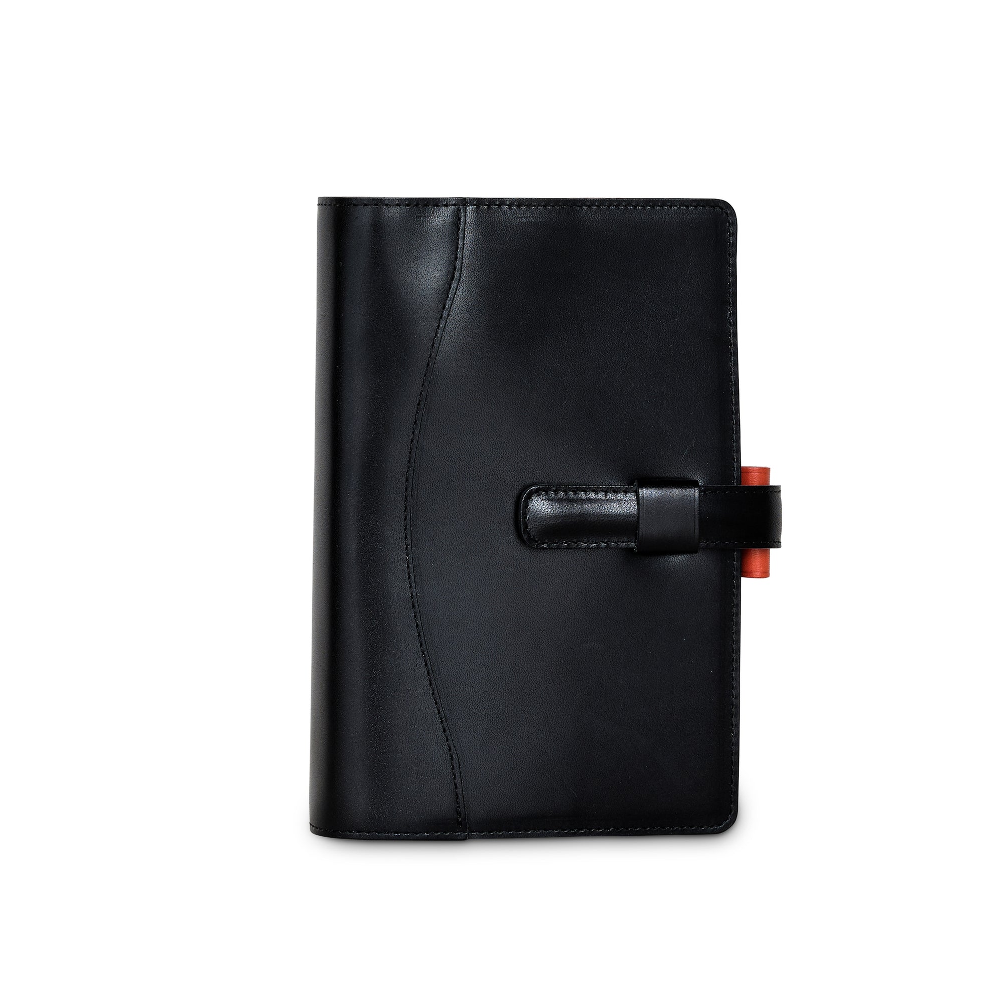 Ateliers Phileas Tokaido Leather Ring Organiser (black/orange)