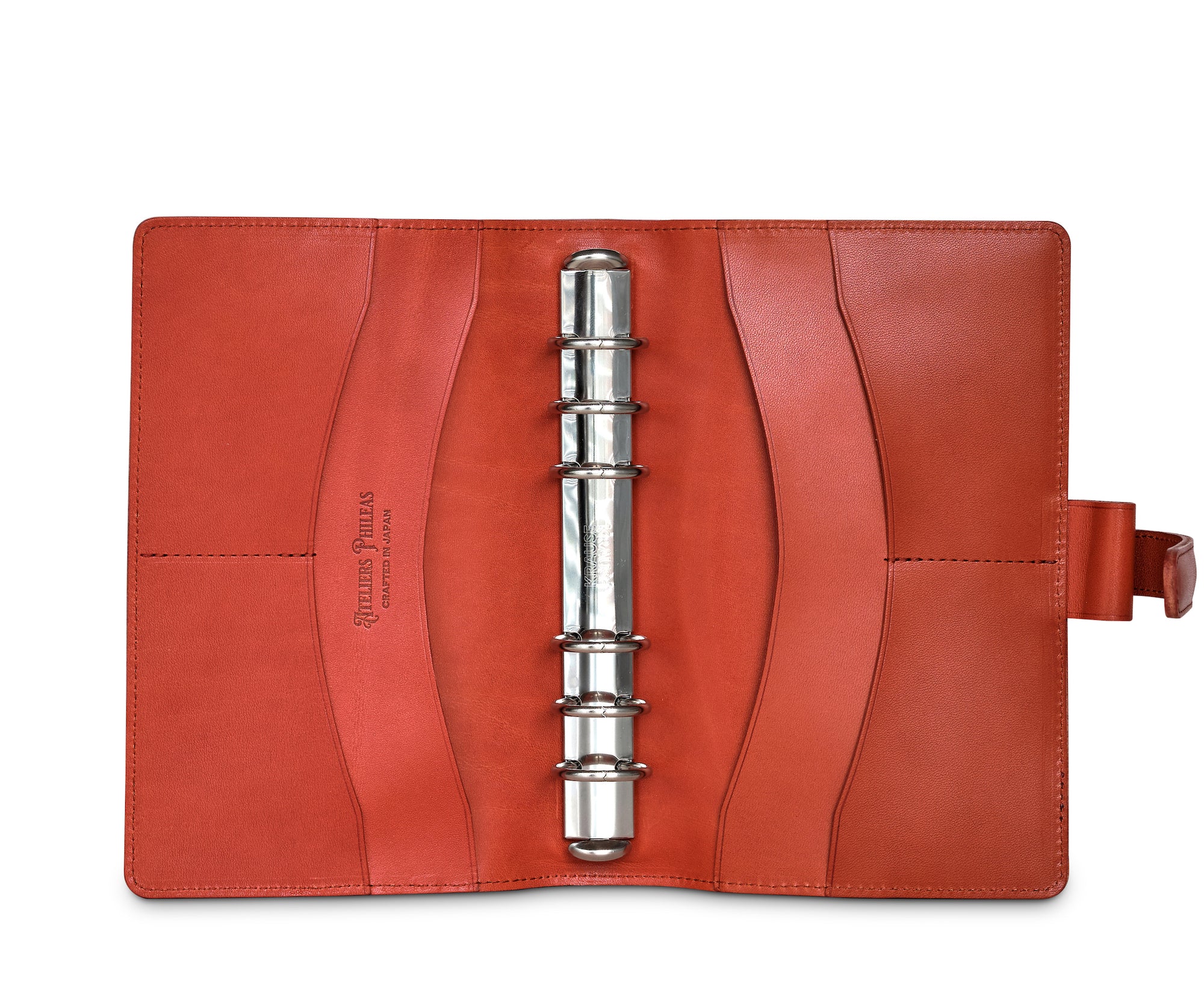 Ateliers Phileas Tokaido Leather Ring Organiser (burnt orange)