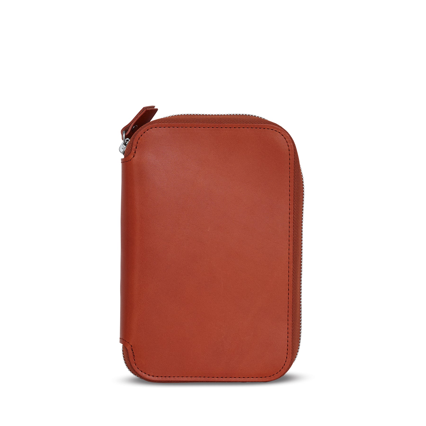 Ateliers Phileas Henro Leather Zipped Organiser (burnt orange)