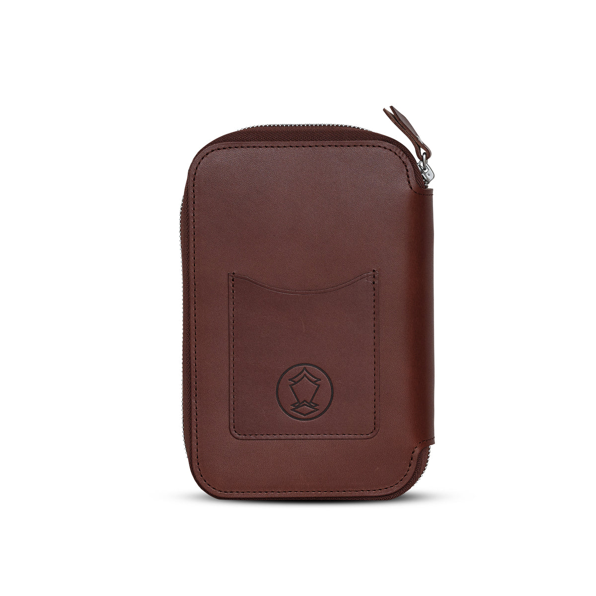 Ateliers Phileas Henro Leather Zipped Organiser (brown)