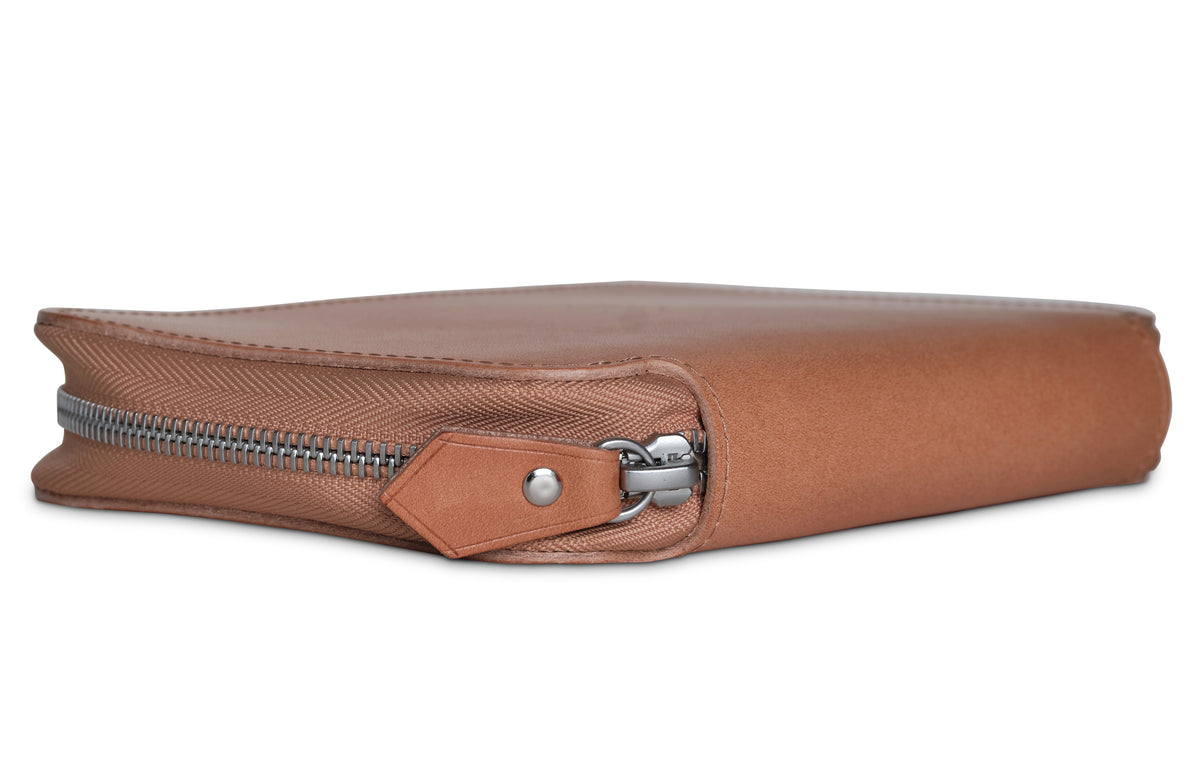 Ateliers Phileas Henro Leather Zipped Organiser (natural)