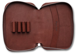 Ateliers Phileas Henro Leather Zipped Organiser (brown)