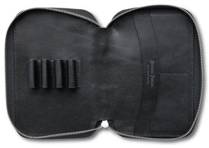 Ateliers Phileas Henro Leather Zipped Organiser (black)