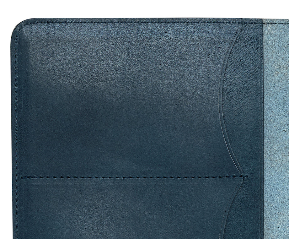 Ateliers Phileas Yokohama Leather A5 Notebook Cover (blue)