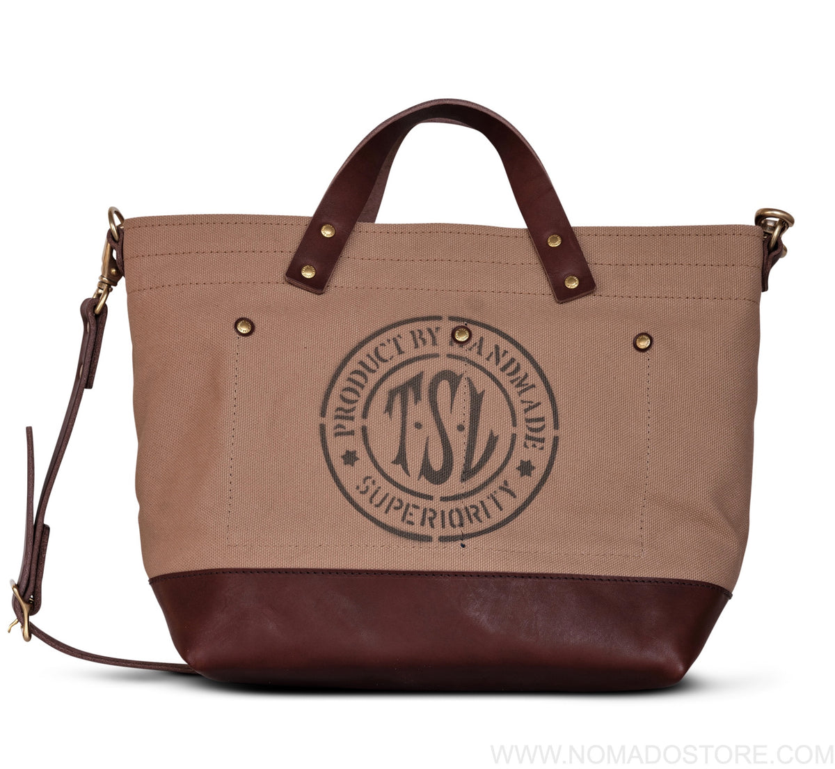 Superior Labor x Nomado Store Engineer Shoulder Bag Compact SE (beige/leather)