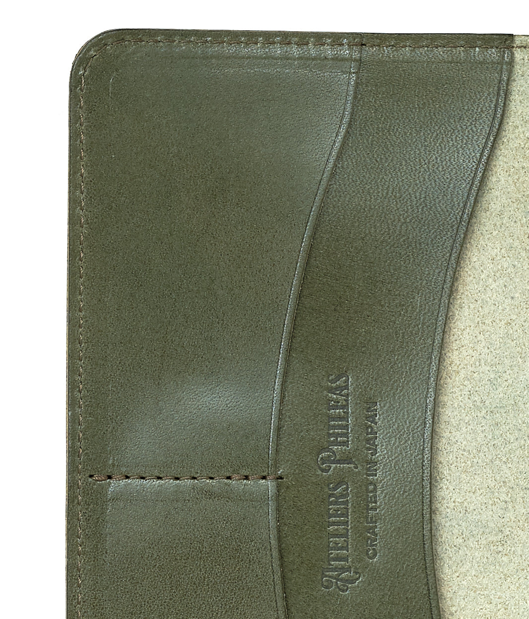 Ateliers Phileas Yokohama Leather B6 Notebook Cover (blue, green)