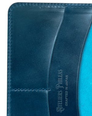 Ateliers Phileas Yokohama Shell Cordovan B6 Notebook Cover (natural, burgundy, olive, blue)