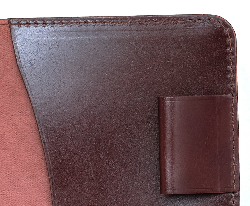 Ateliers Phileas Yokohama Shell Cordovan A6 Notebook Cover (natural, burgundy, black, blue)