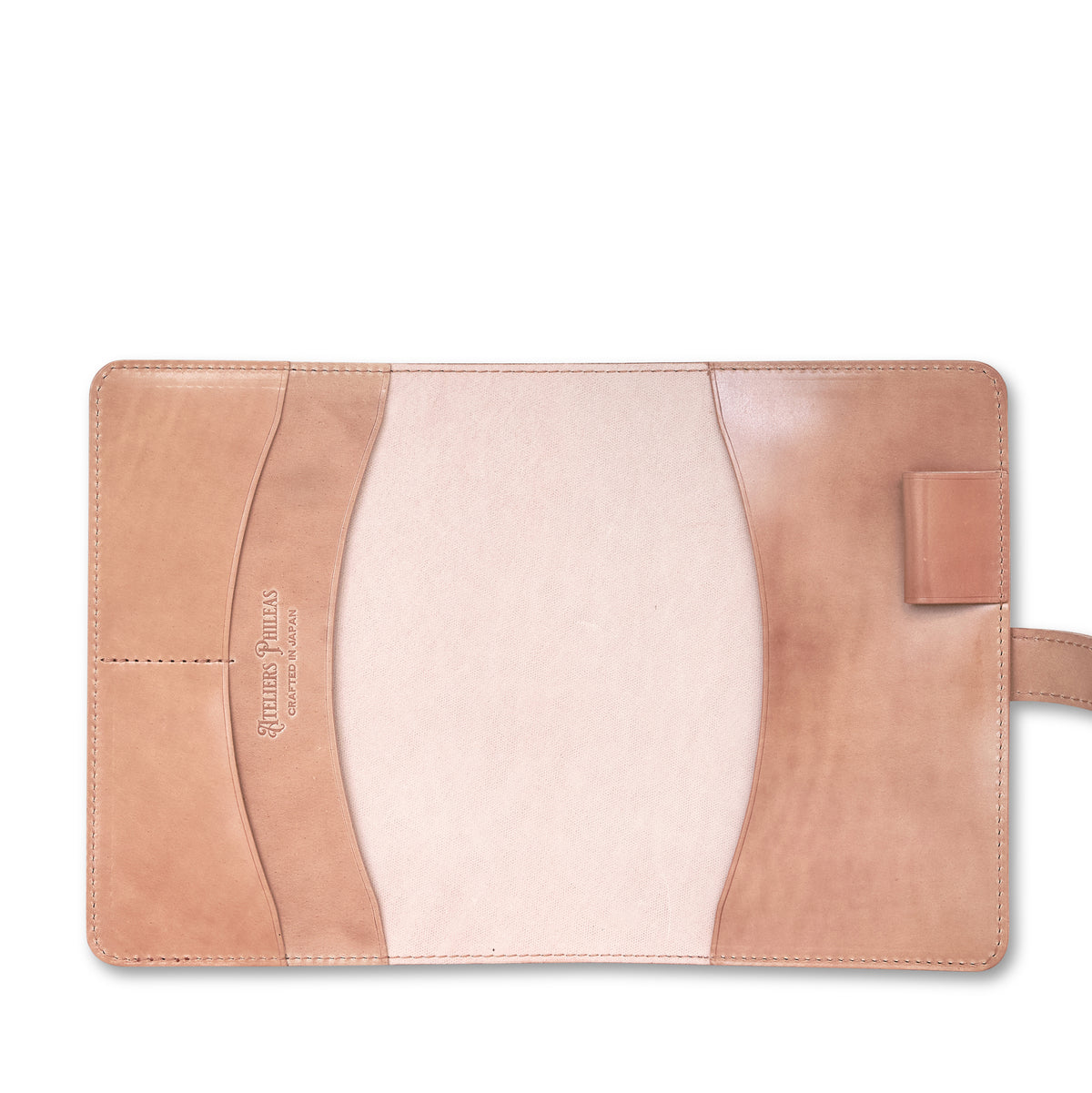 Ateliers Phileas Yokohama Shell Cordovan A6 Notebook Cover (natural, burgundy, black, blue)